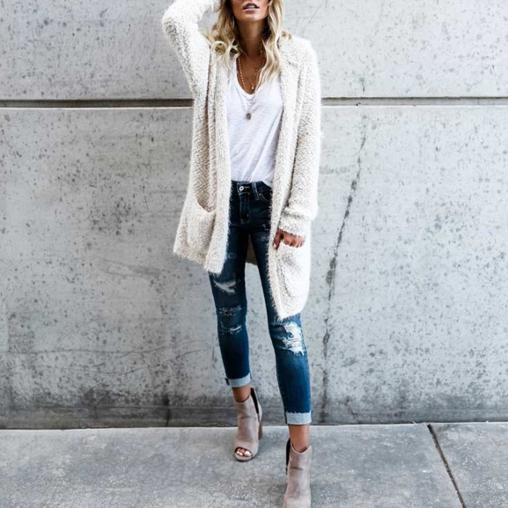 long white sweater