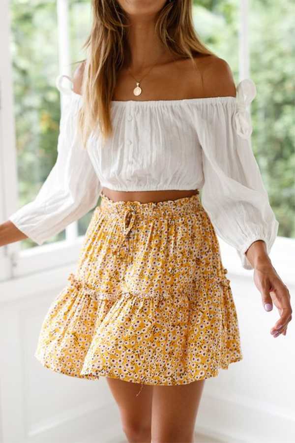 ruffle skirt