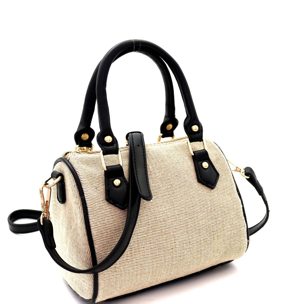 fabric satchel bag