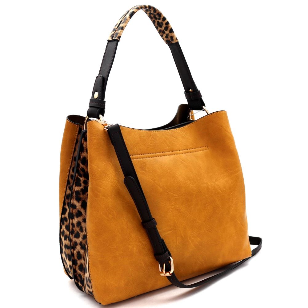 leopard side bag