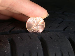 Checking tread depth