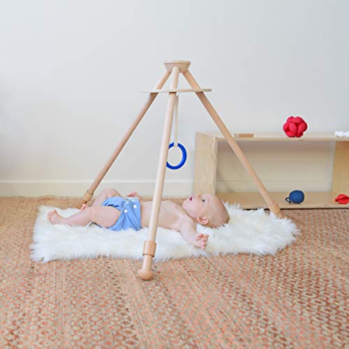 wooden baby gym montessori