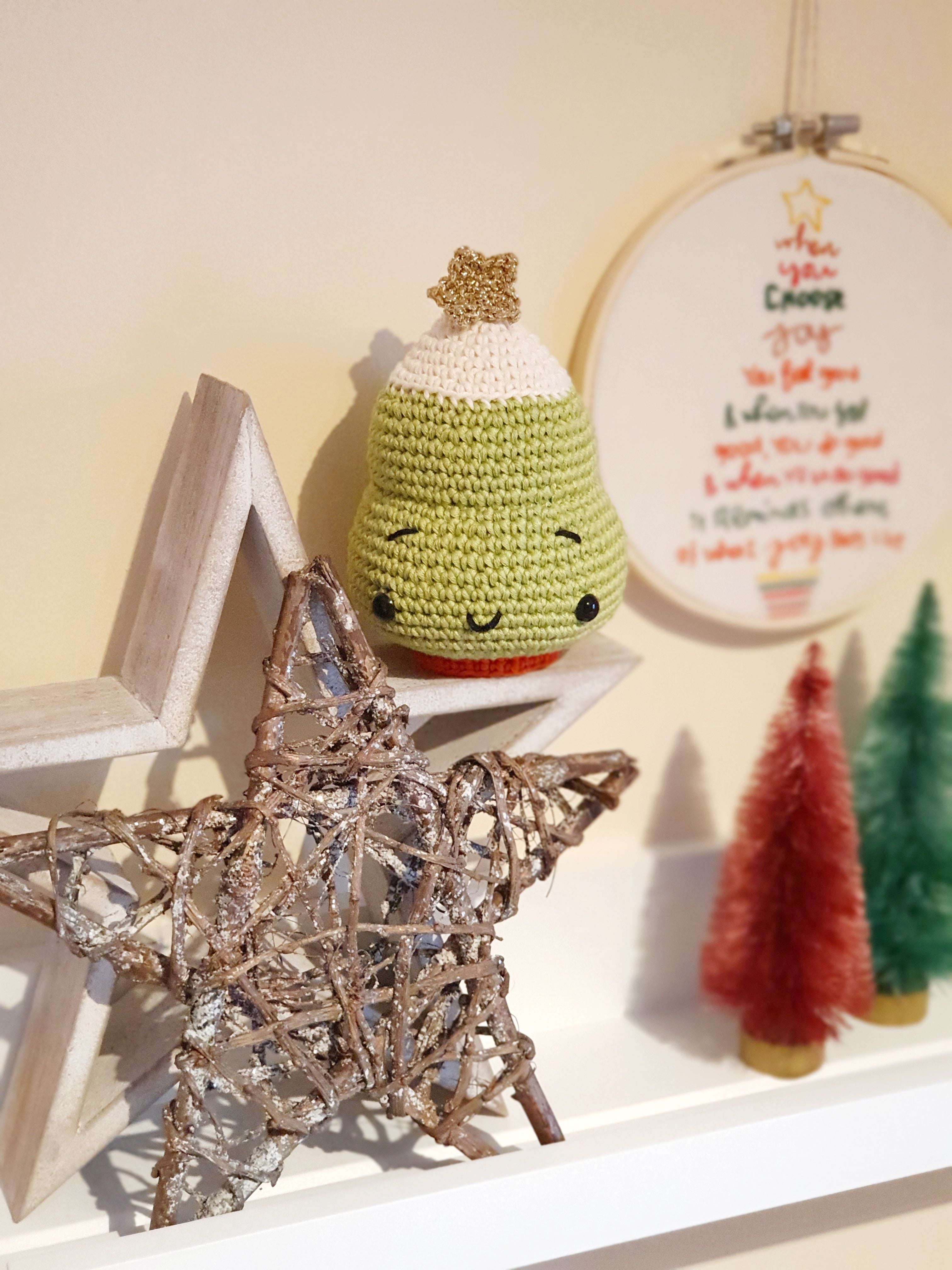 Handmade Crochet Mrs Christmas Tree