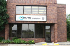 Audio Implements storefront in Waukesha, WI