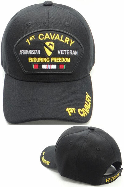1st Air Cavalry Division Embroidered Green  Adjustable Baseball Cap. 