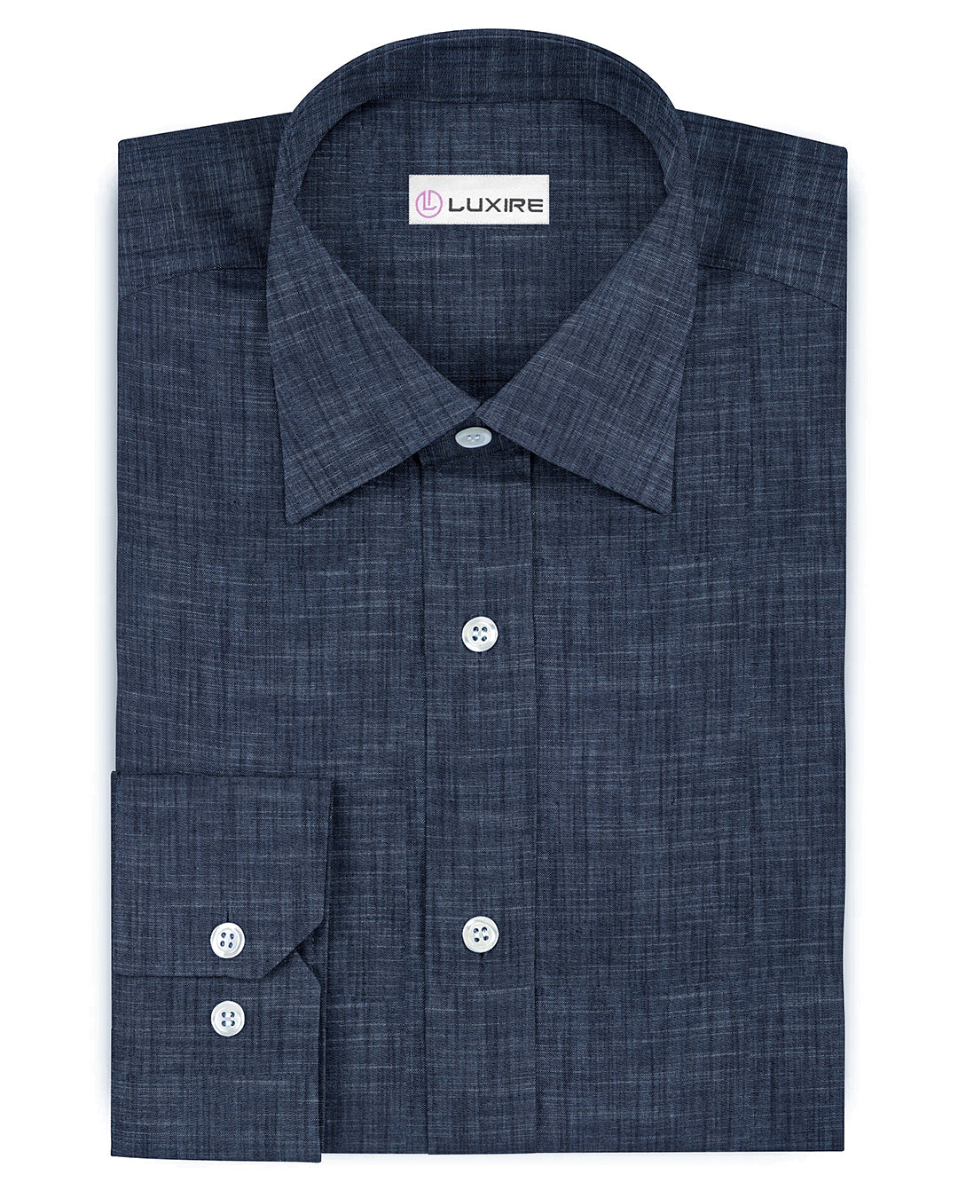 Summer Casual Sea Blue Chambray – Luxire Custom Clothing