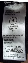 Haddad Apparel Shorts Polyester Male Kids 5T Black/Blue Solid w/ Stripes 05-012Q -- Used