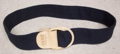 Neutral Zone Belt Cotton Female Adult Small Black Solid 62-612e -- Used