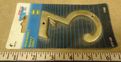 National N197-806 V1900 House Number 3 Solid Brass 4in -- New