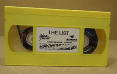 York Entertainment The List VHS Movie * Plastic Paper -- Used