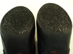Clarks Mule Shoes Heels 3.0in Heel Dark Brown Nub Female Adult 8M 39EU -- New No Tags