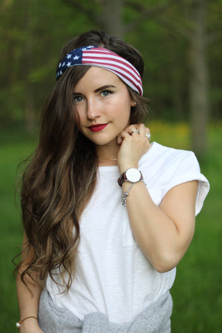 Girl wearing tube turban