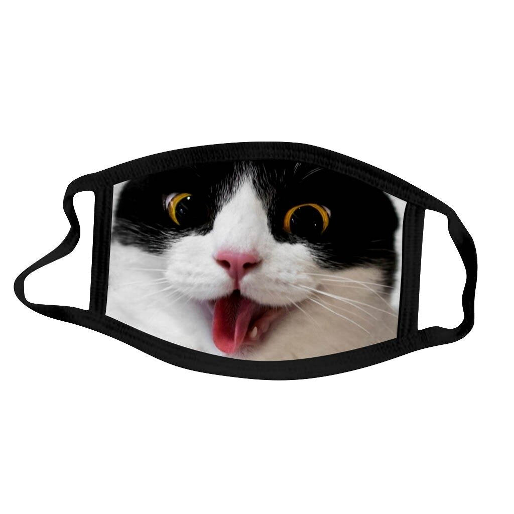 doolhof Dwang Mm Katten mondkapje zwart witte kat | Smile – The Happy Cat Shop