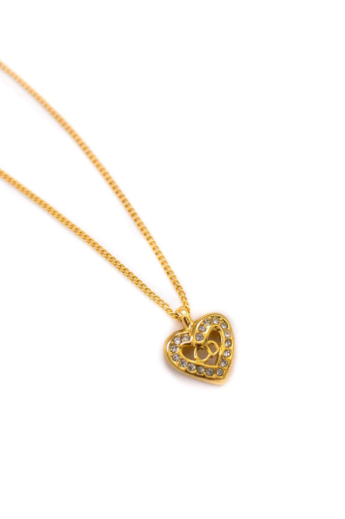 dior heart necklace