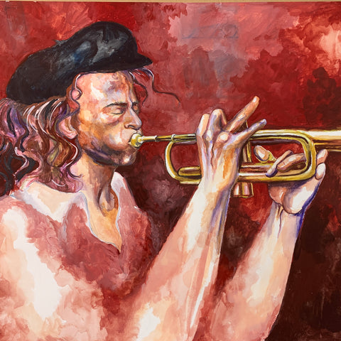 Klezmer Musician by Anna Abramzon