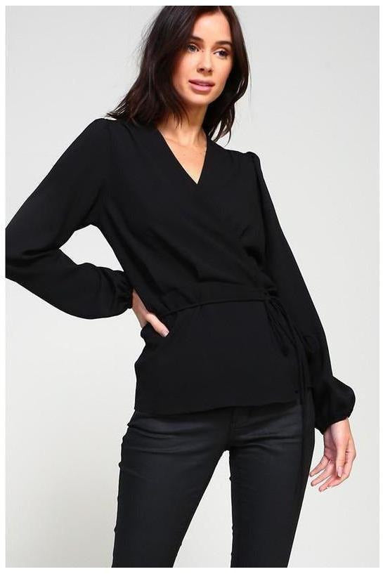 Sold Wrap Top