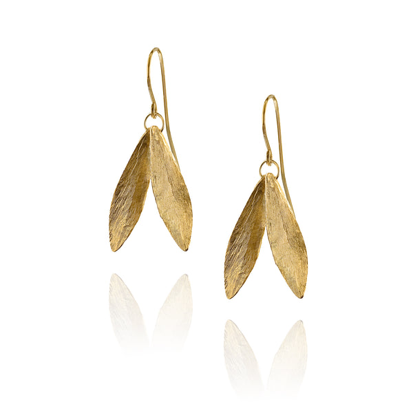 Double Leaf Earring by British jeweller Catherine Zoraida, one of HRH The Duchess of Cambridge's (aka Kate Middleton) favourite pair of earrings.