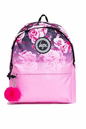 pink floral backpack