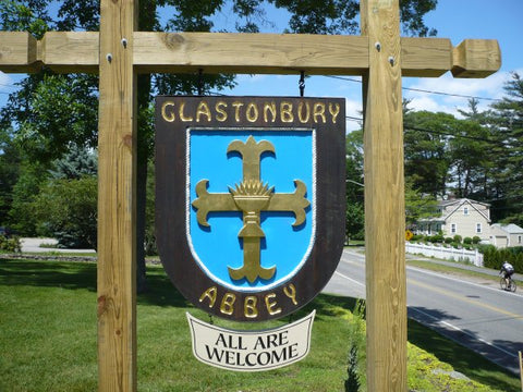 Whispering Cowgirl at Glastonbury Abbey