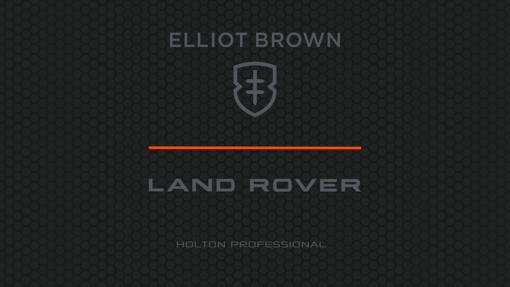 Elliot Brown and Land Rover collaboration