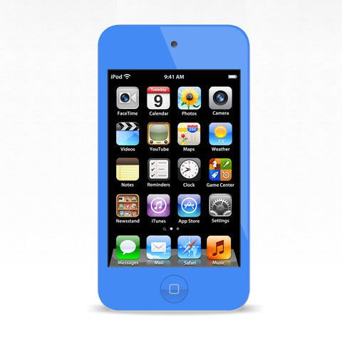 iPod Touch 4 Blue Colour Conversion
