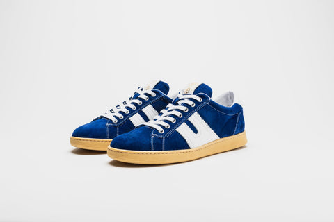 Pantofola d'Oro Open Leather-Trimmed Suede Sneakers
