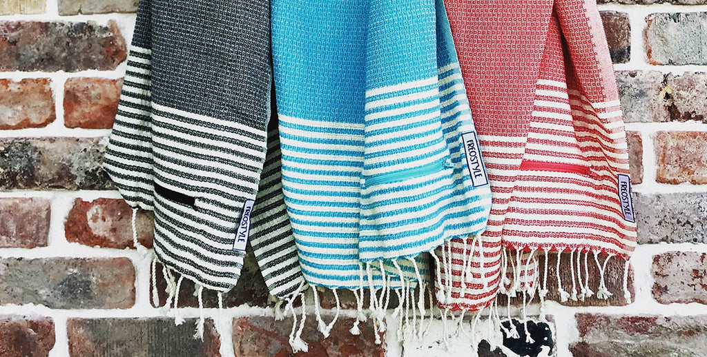 Freestyle Turkish Towels with handy hidden pockets to store your car keys