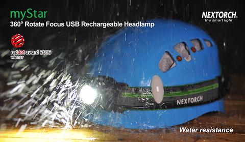 NEXTORCH® myStar 360º Rotate Focus Rechargeable Led Headlamp