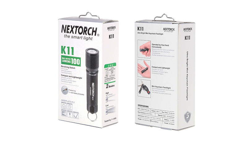 Nextorch Keychain Flashlight K11 Package Photo