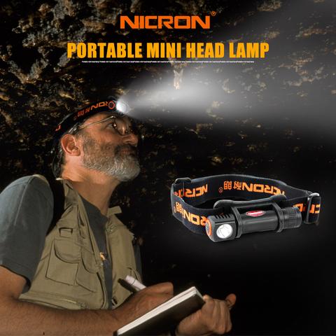 Nicron® Rechargeable Led Headlamp Detachable Flashlight H12