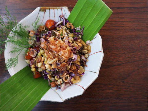 Burmese tea leaf salad or Lahpet
