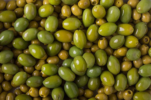 Mixed green olives