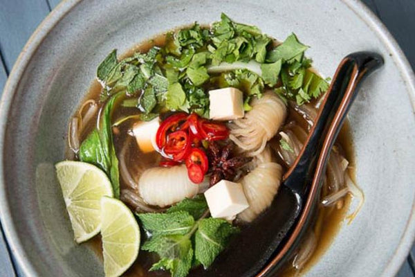 Vietnamese Pho With Shirataki Noodle Nests