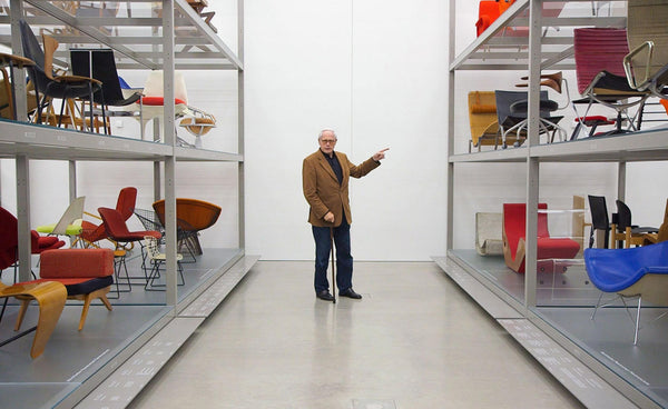 Dieter Rams photographed by Gary Hustwit at the Vitra Design Museum near Basel