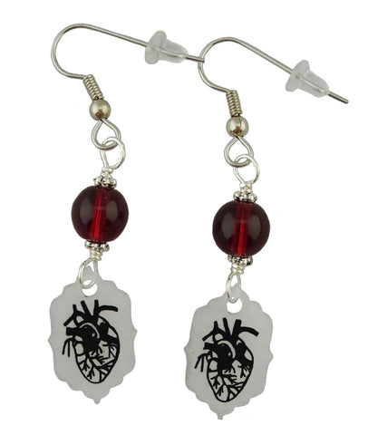 Realistic Heart Earrings 