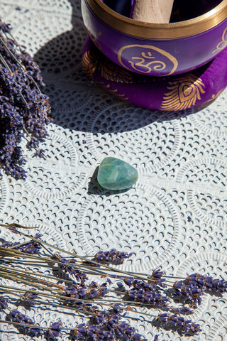 Aquamarine Tumble Stone | Crystal Karma by Trina