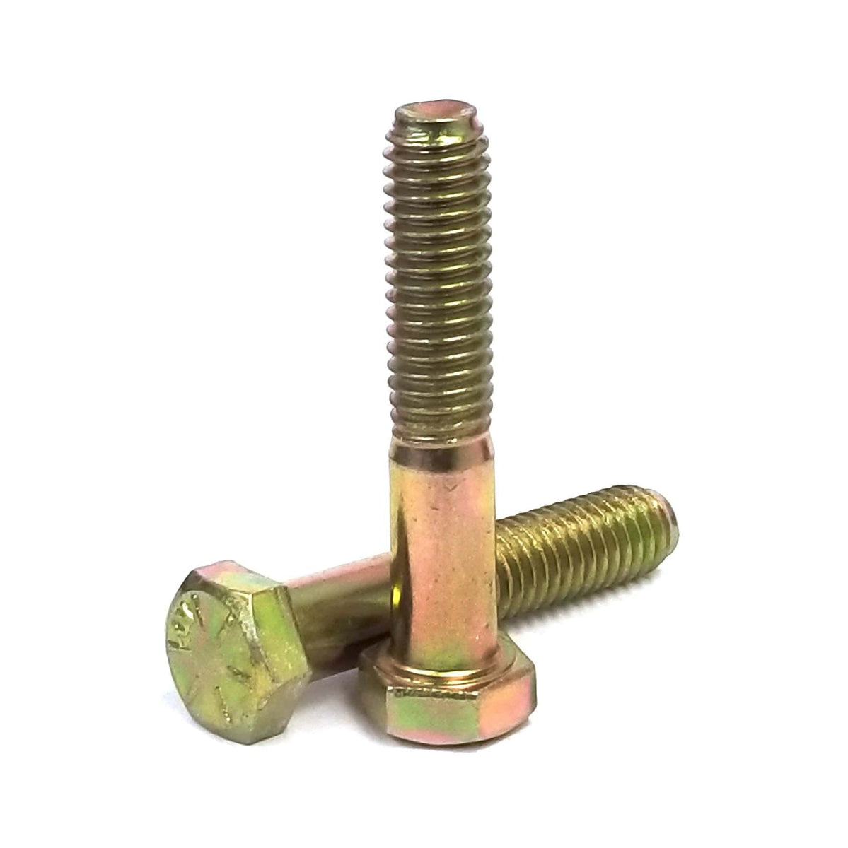 1/4"-28 Finished Hex Nuts Fine Thread Yellow Zinc 