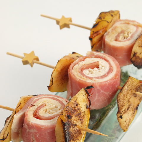 Ham and Cheese Rolls help with Star Toothpicks