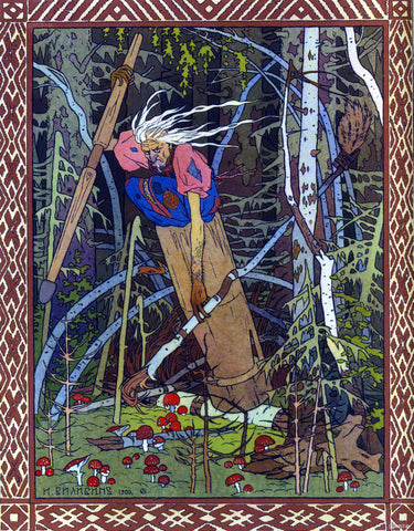 Baba Yaga by Ivan Bilibin, 1900