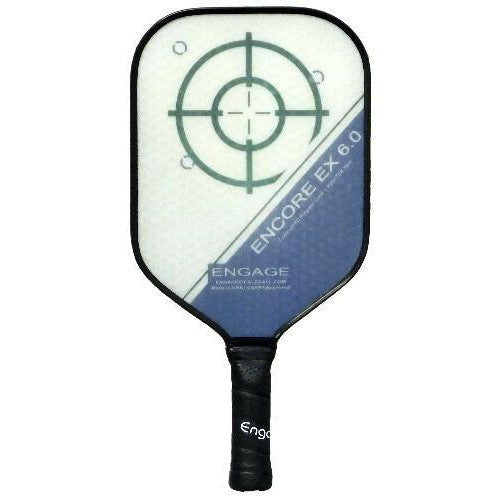 New Engage Encore EX 6.0 Pickleball Paddle Polymer White Lightweight thin grip 