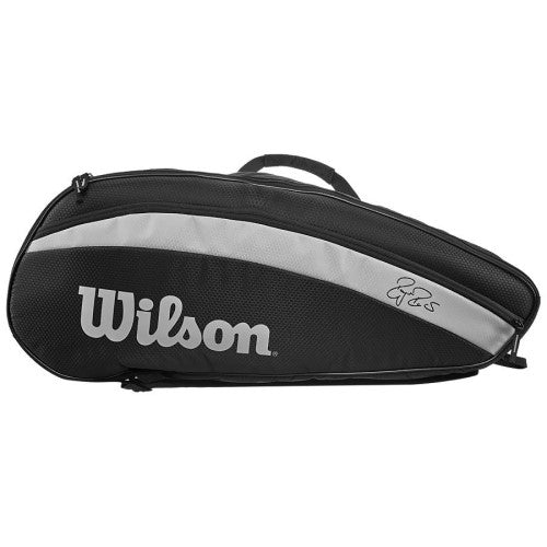 Wilson RF Team 6 Pack Racquet Bag Black/White 