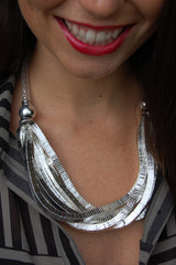 Silver Square Necklace
