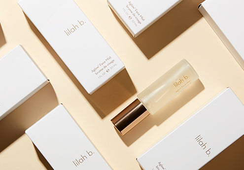 Product image with unit carton of our Aglow Face Mist.