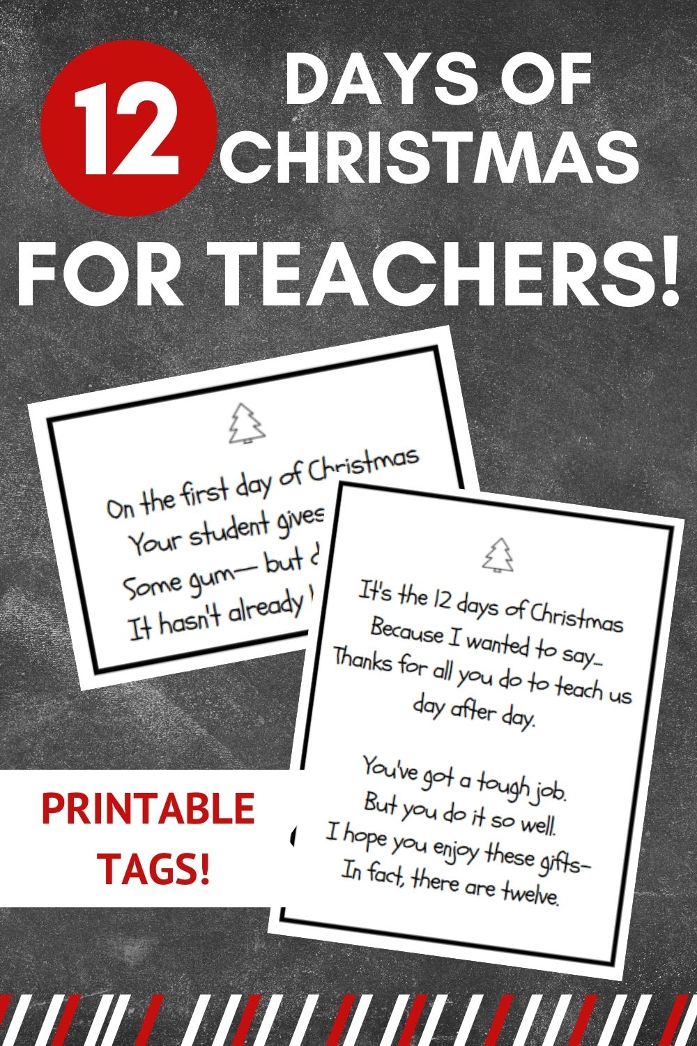 12 Days of Christmas Gifts For Teachers So Festive!