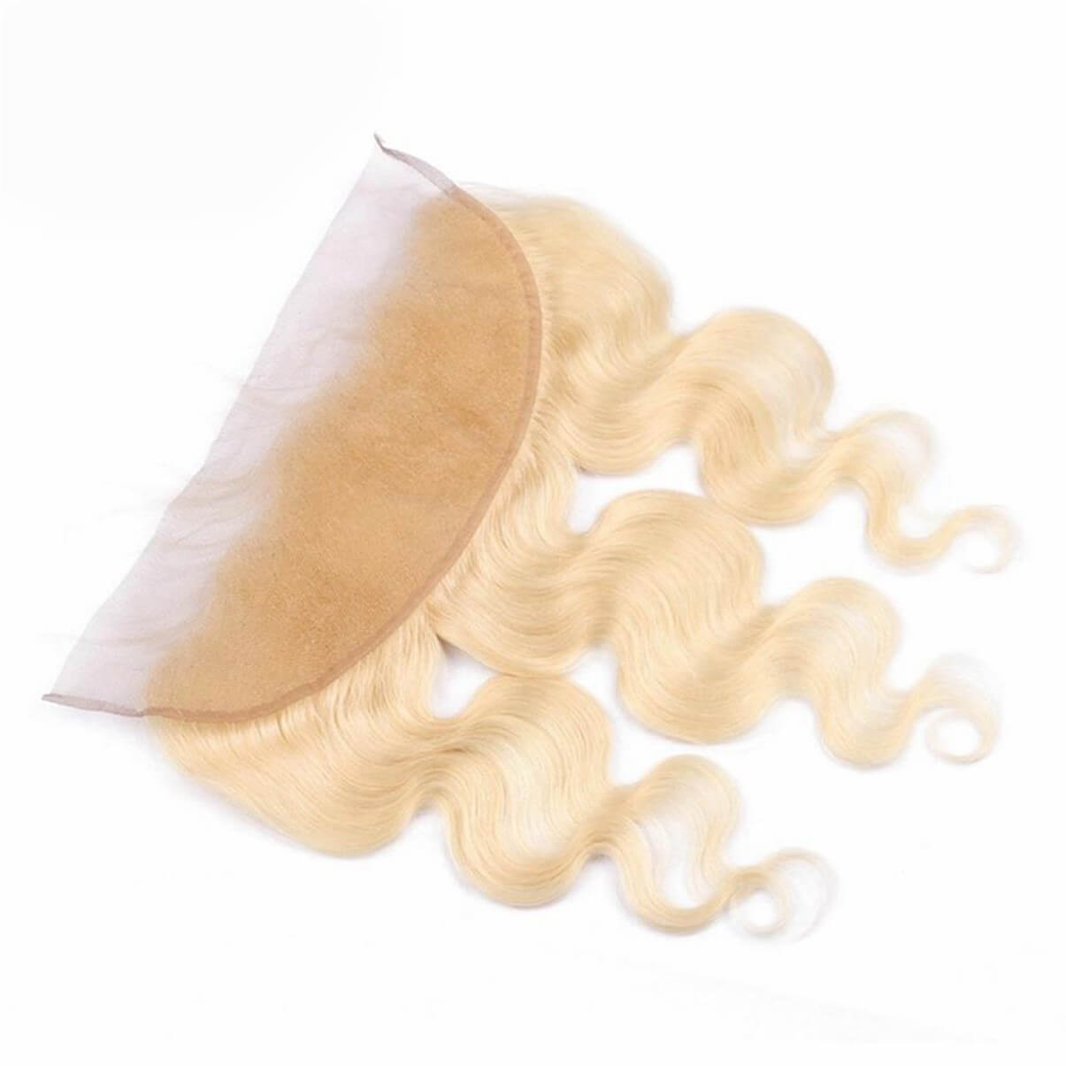 Lakihair 10A 613 Blonde Body Wave Ear To Ear Lace Frontal Closure