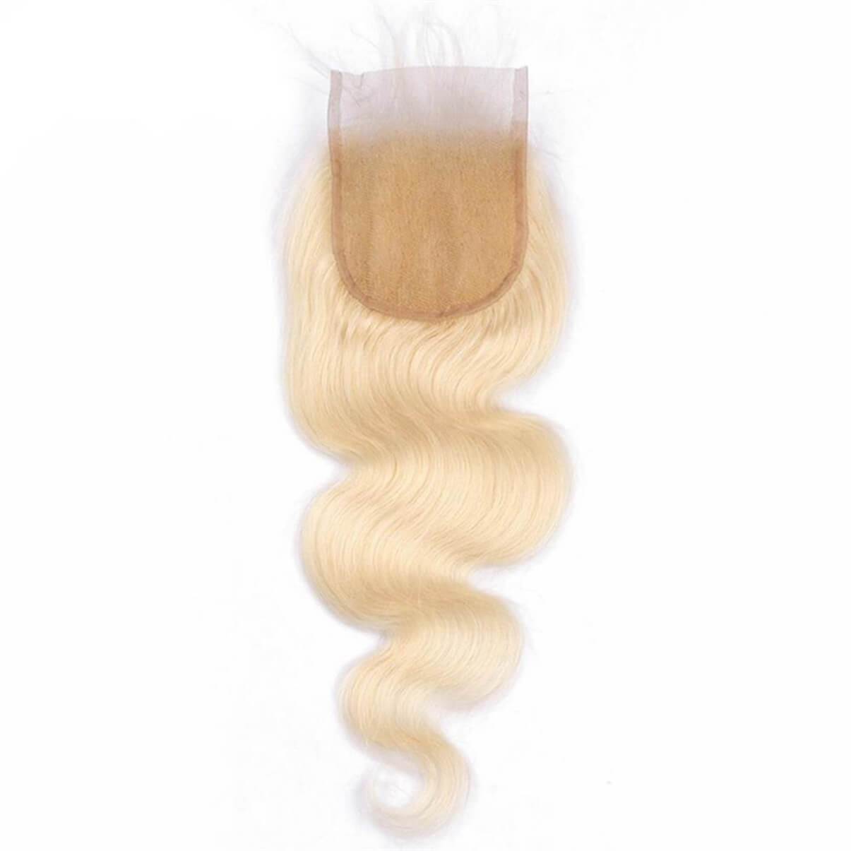 Lakihair 10A 613 Blonde Color Body Wave Lace Closure 4x4 Brazilian Virgin Human Hair