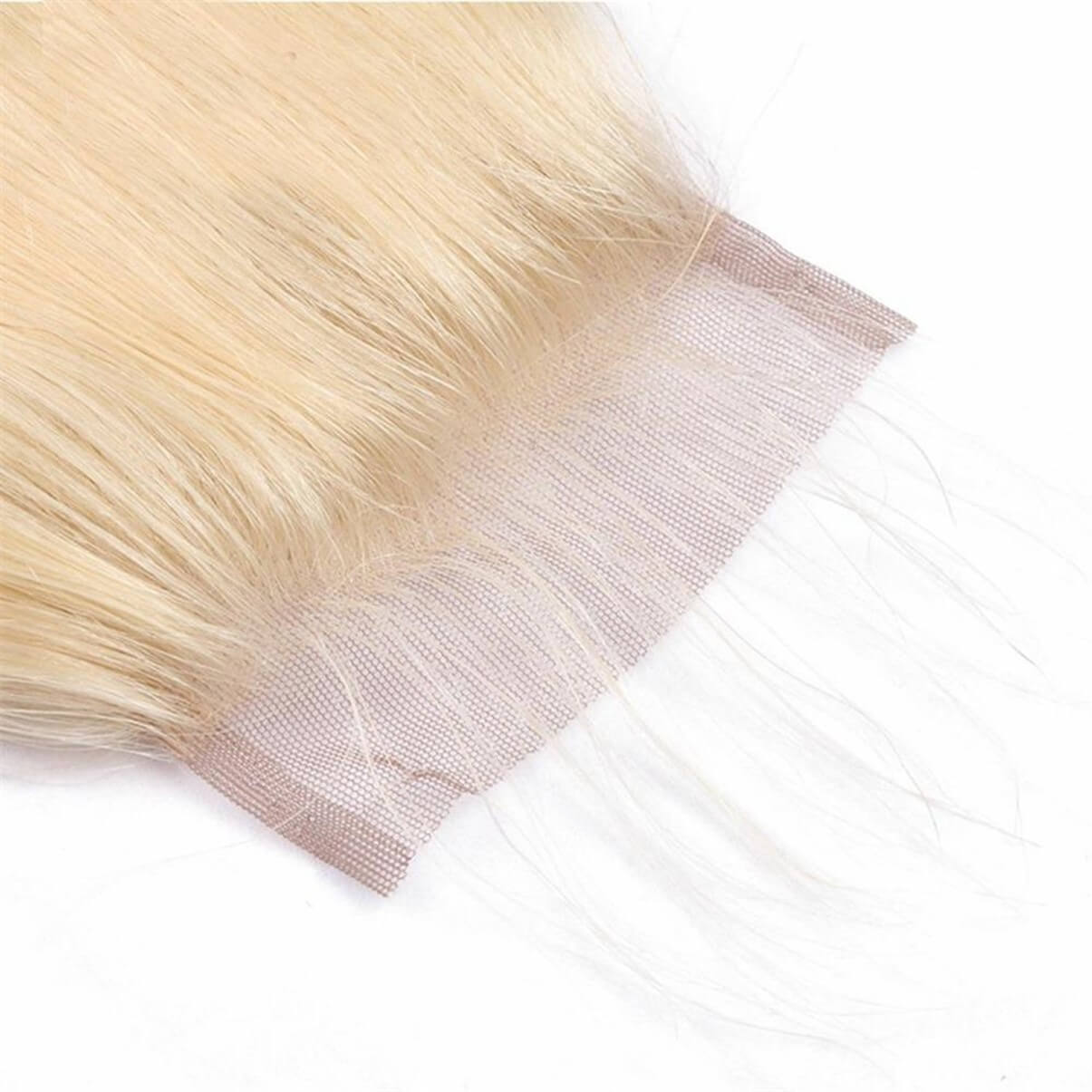 Lakihair 10A 613 Blonde Color Body Wave Lace Closure 4x4 Brazilian Virgin Human Hair