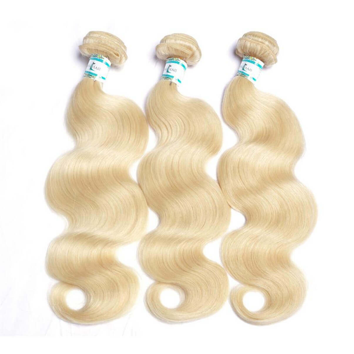 Lakihair 10A Body Wave 613 Blonde Hair Bundles Best Virgin Brazilian 4 Bundles Human Hair Extensions