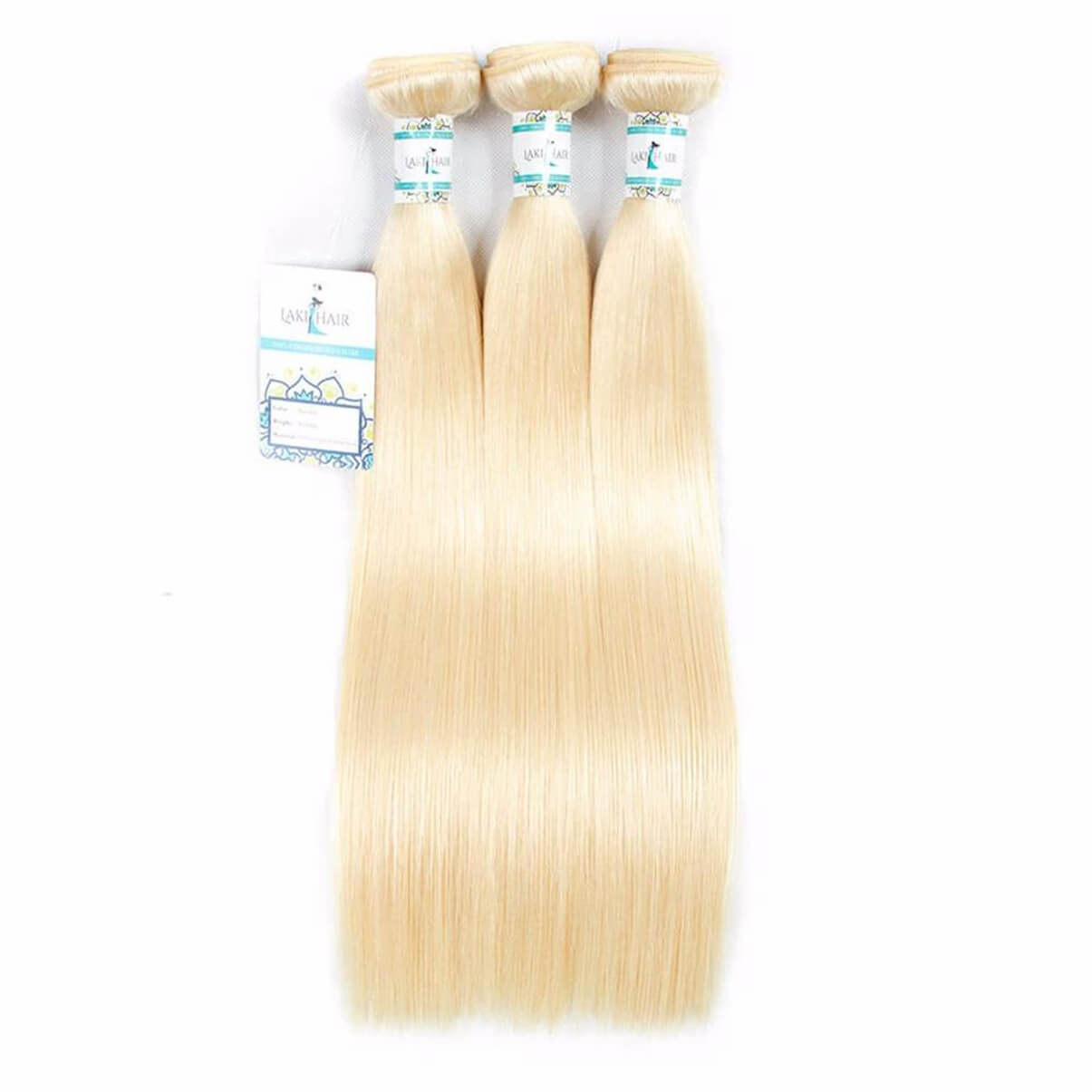 Lakihair 10A 613 Blonde Hair Bundles Virgin Brazilian Straight Hair 3 Bundles Hair Extensions