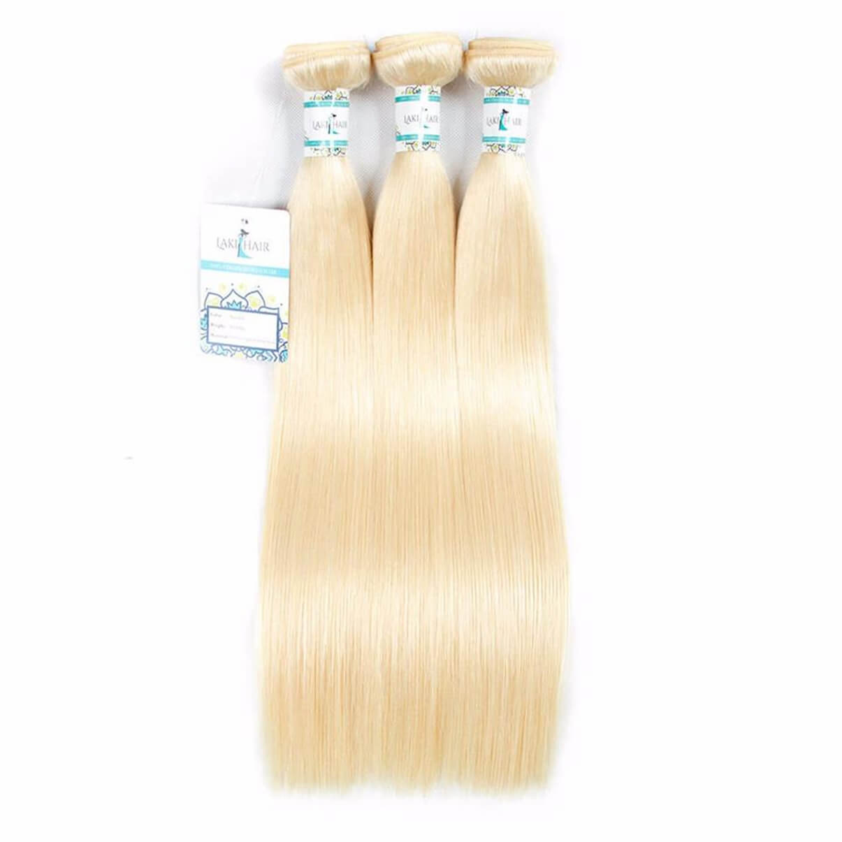 Lakihair 10A 613 Blonde Hair Bundles 1 Bundles Brazilian Virgin Human Straight Hair